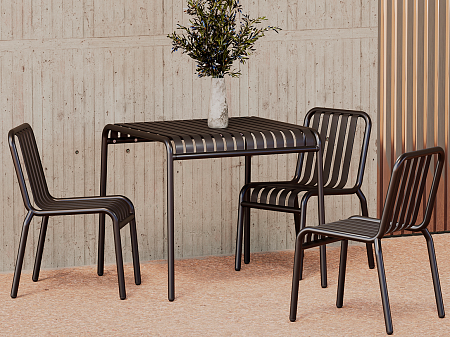 Стул с подлокотниками Flow | Высота: 0,81 м.